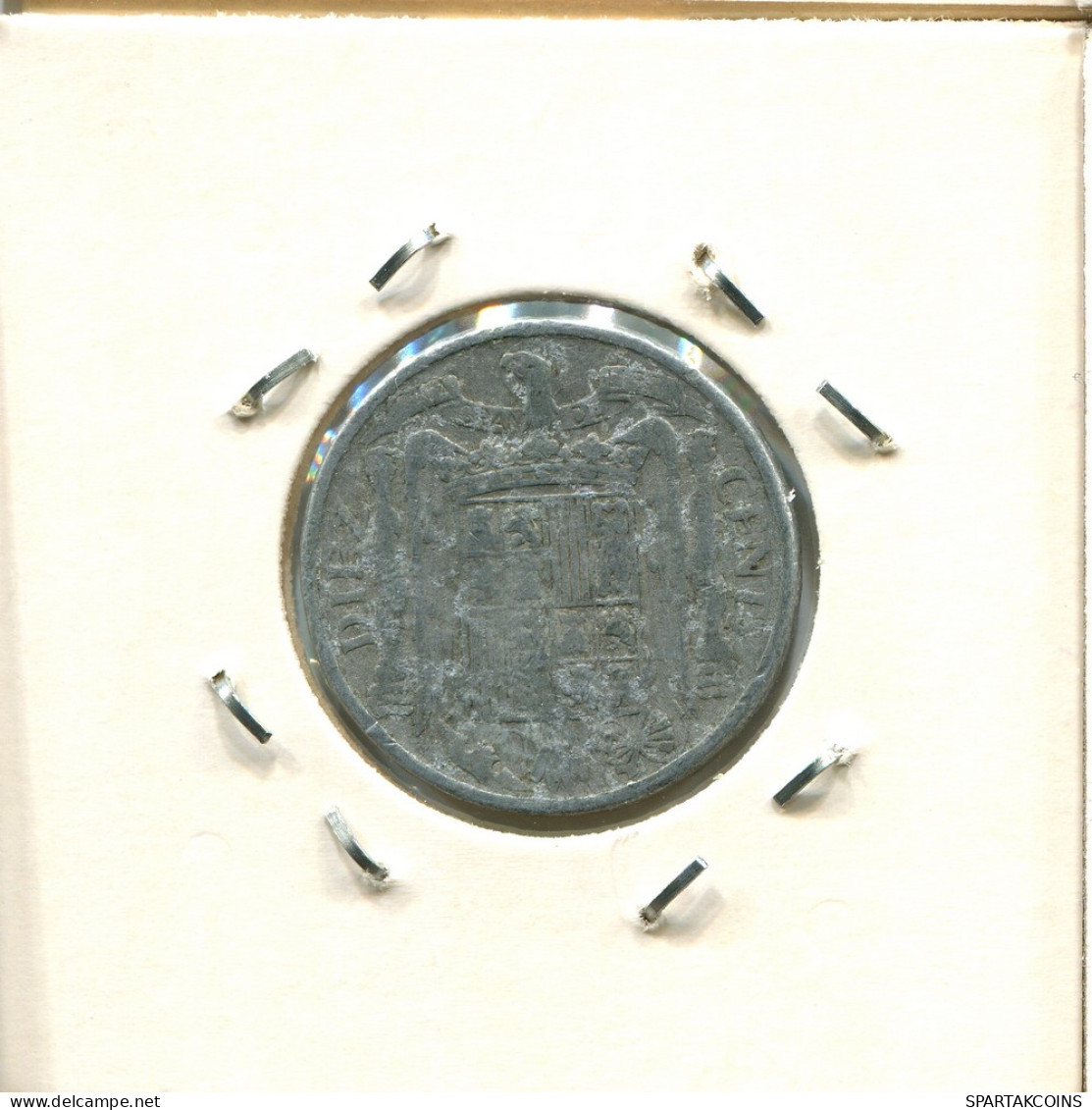 10 CENTIMOS 1945 SPAIN Coin #AZ970.U - 10 Centiemen