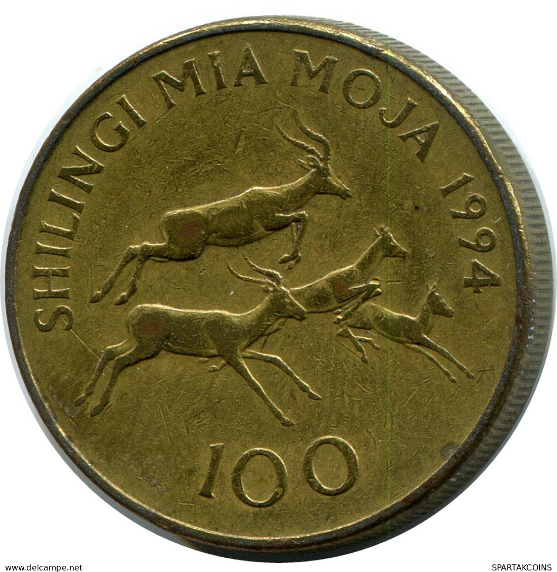 100 SHILLINGI 1994 TANZANIA Coin #AP946.U - Tanzanía