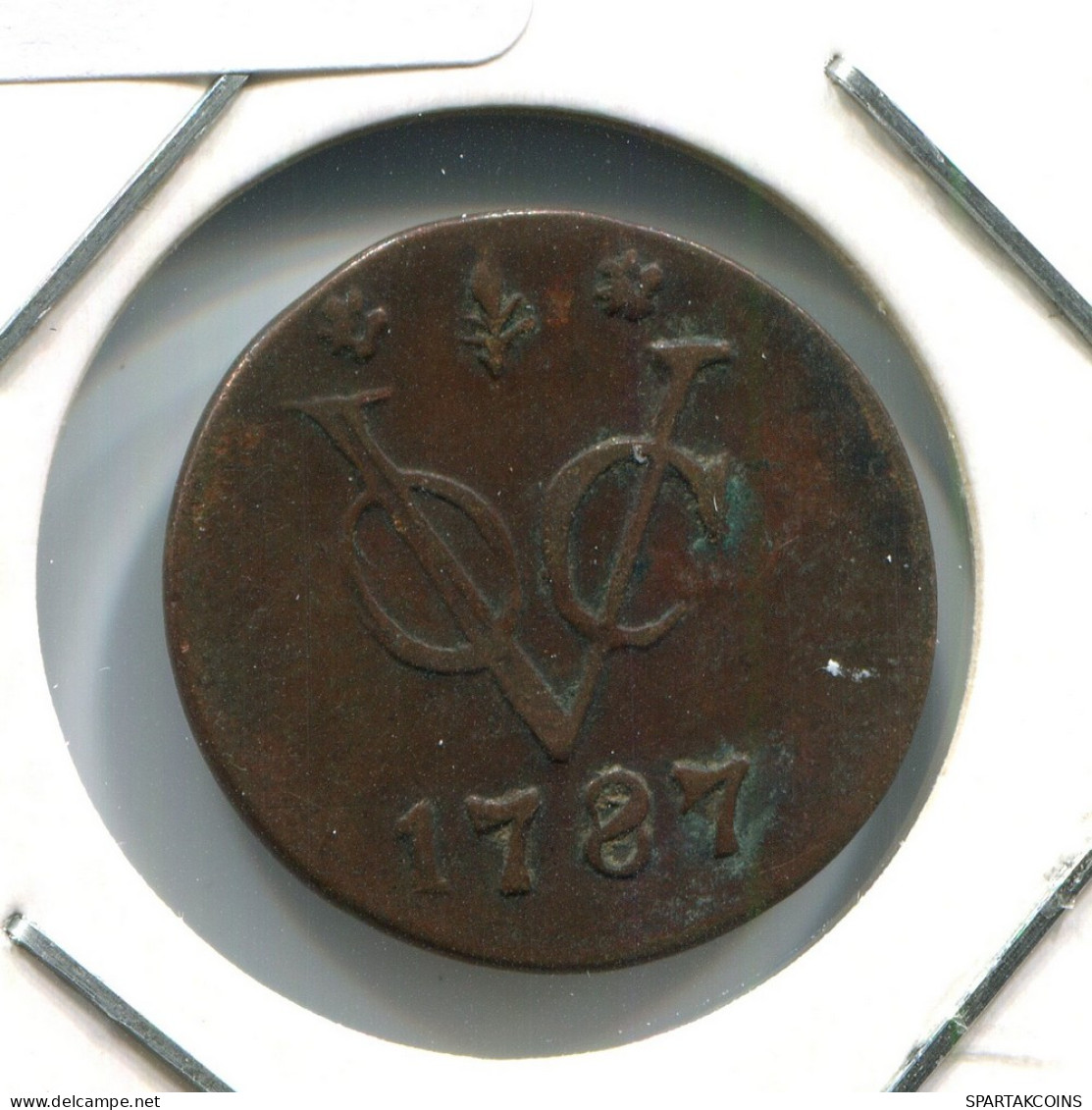 1787 GELDERLAND VOC DUIT NETHERLANDS INDIES Koloniale Münze #VOC2019.10.U - Niederländisch-Indien