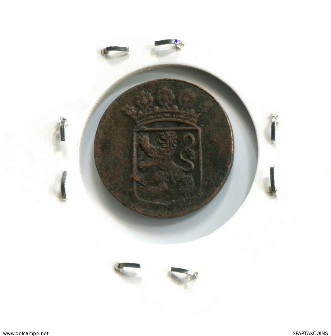 1746 HOLLAND VOC DUIT NETHERLANDS INDIES NEW YORK COLONIAL PENNY #VOC2571.7.U - Indes Néerlandaises