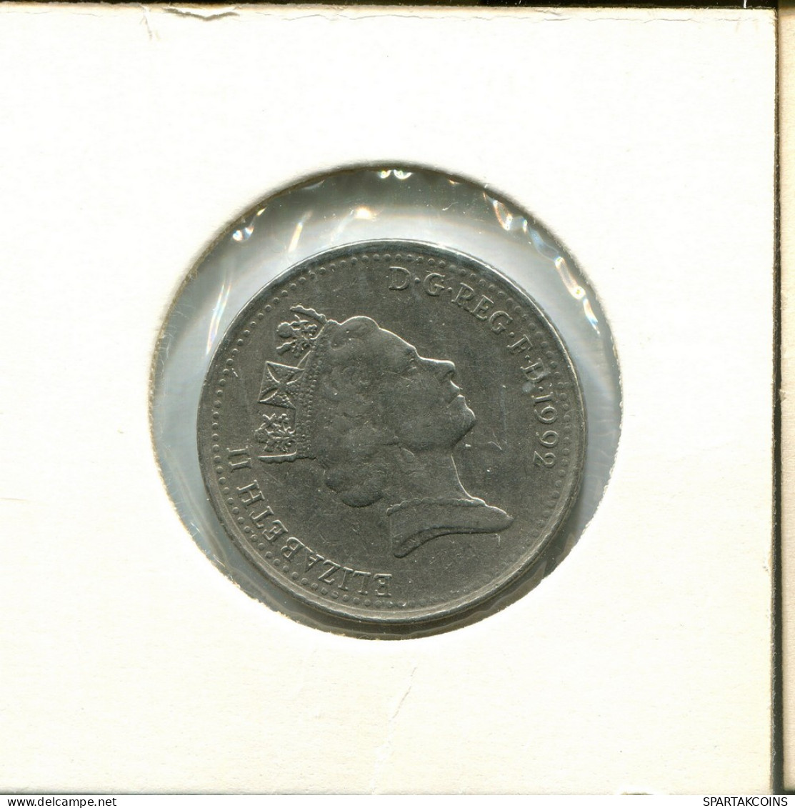 10 PENCE 1992 UK GROßBRITANNIEN GREAT BRITAIN Münze #AU847.D - 10 Pence & 10 New Pence
