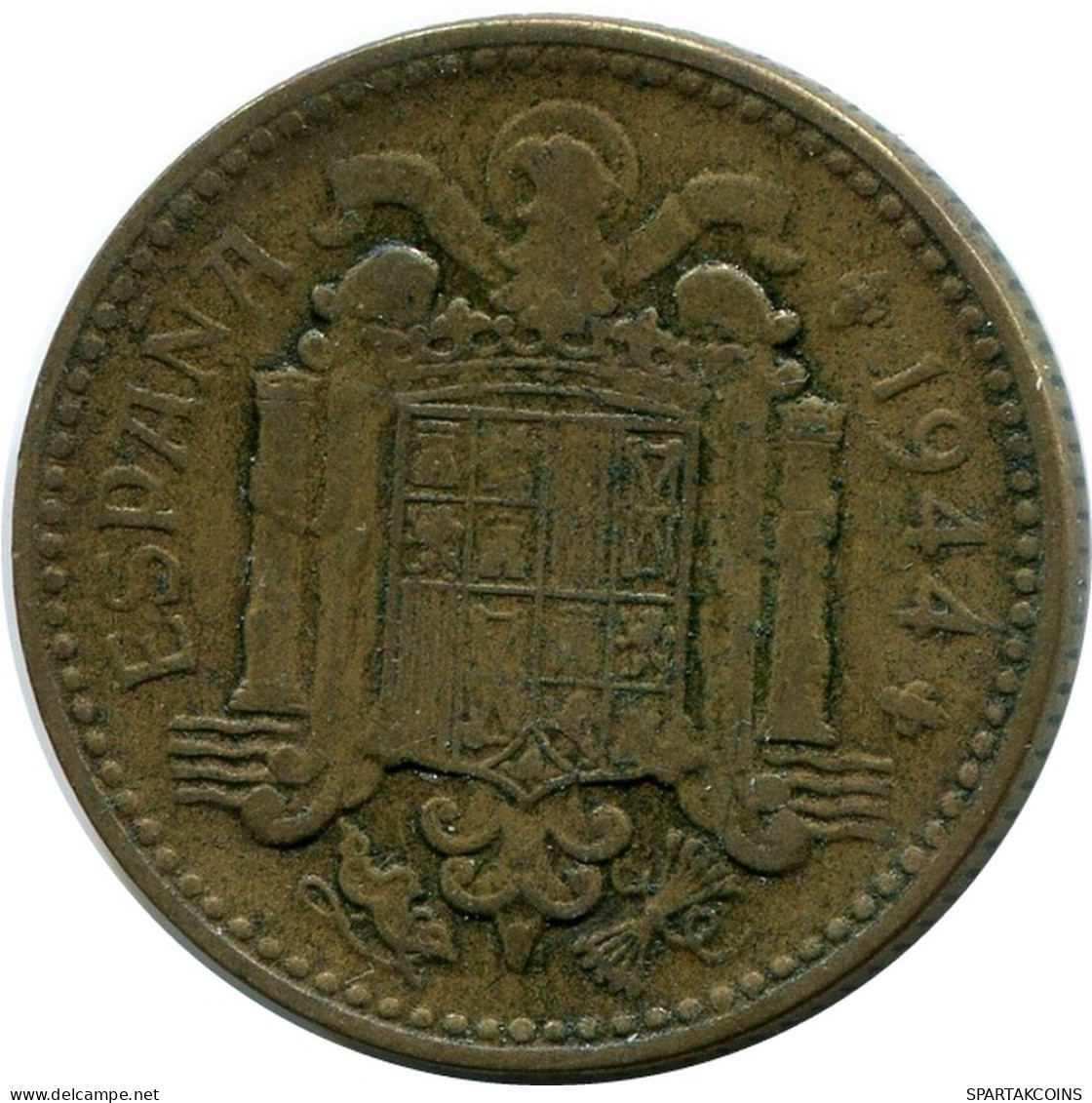 1 PESETA 1944 SPANIEN SPAIN Münze #AR163.D - 1 Peseta