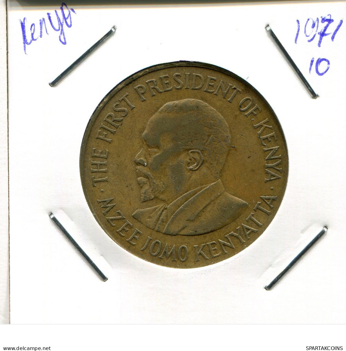 10 CENTS 1971 KENIA KENYA Münze #AN743.D - Kenya