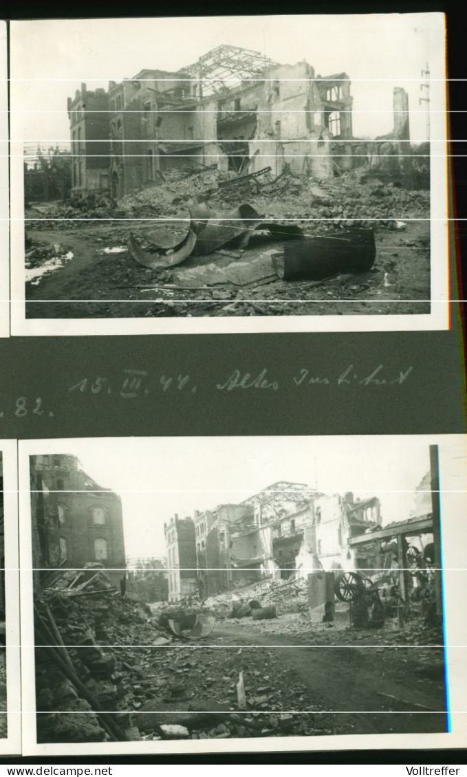 2x Orig. Foto 15.03.1944 Berlin Wedding Zerstörung Institut, Versuchs- Und Lehrbrauerei In Der Seestraße - Wedding