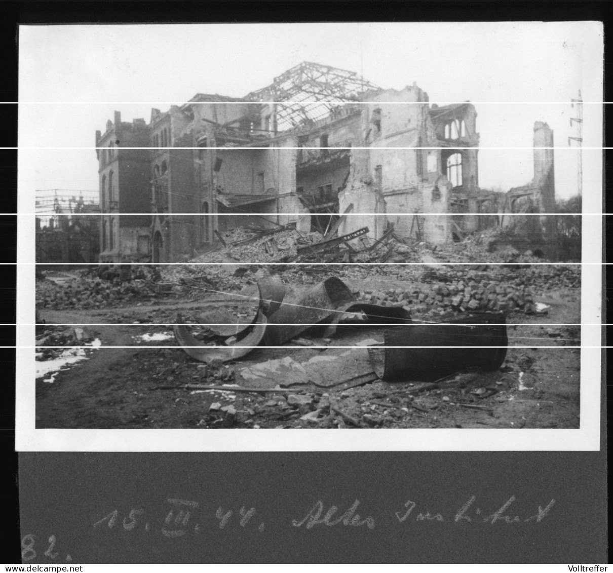 2x Orig. Foto 15.03.1944 Berlin Wedding Zerstörung Institut, Versuchs- Und Lehrbrauerei In Der Seestraße - Wedding