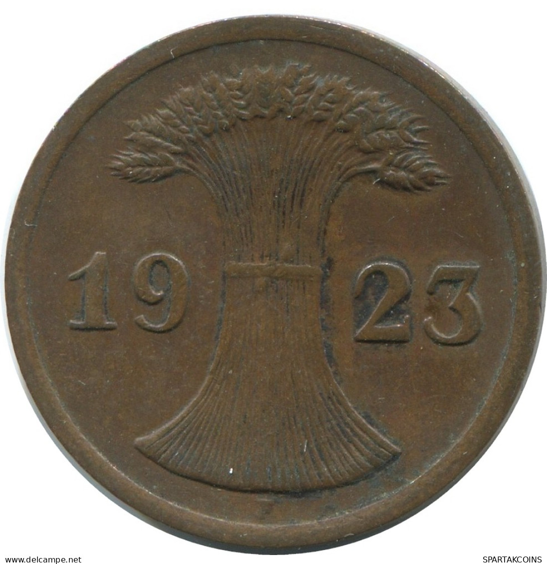 2 RENTENPFENNIG 1923 F DEUTSCHLAND Münze GERMANY #AE289.D - 2 Rentenpfennig & 2 Reichspfennig