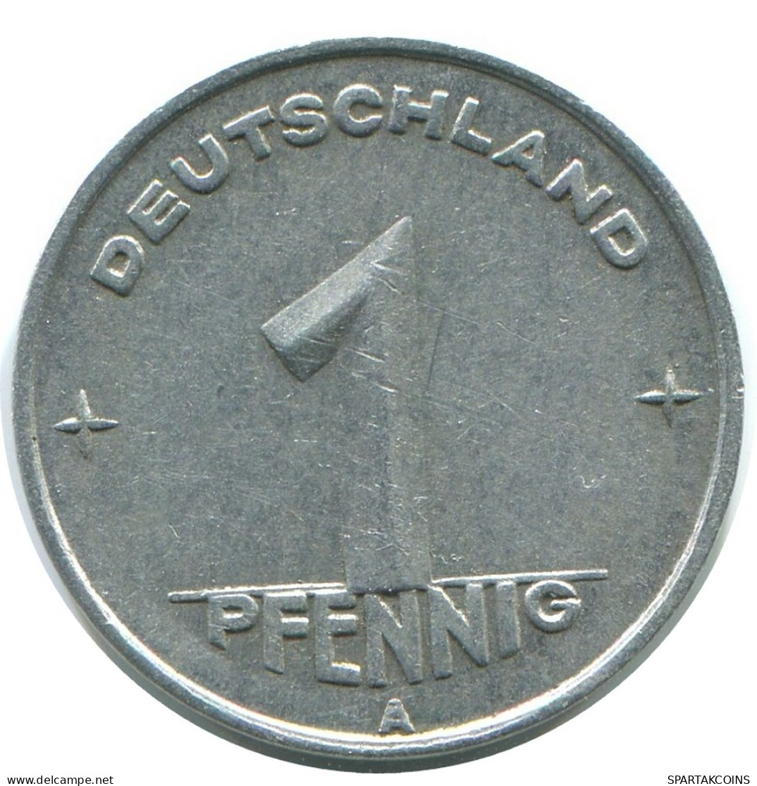 1 PFENNIG 1949 A DDR EAST DEUTSCHLAND Münze GERMANY #AE035.D - 1 Pfennig