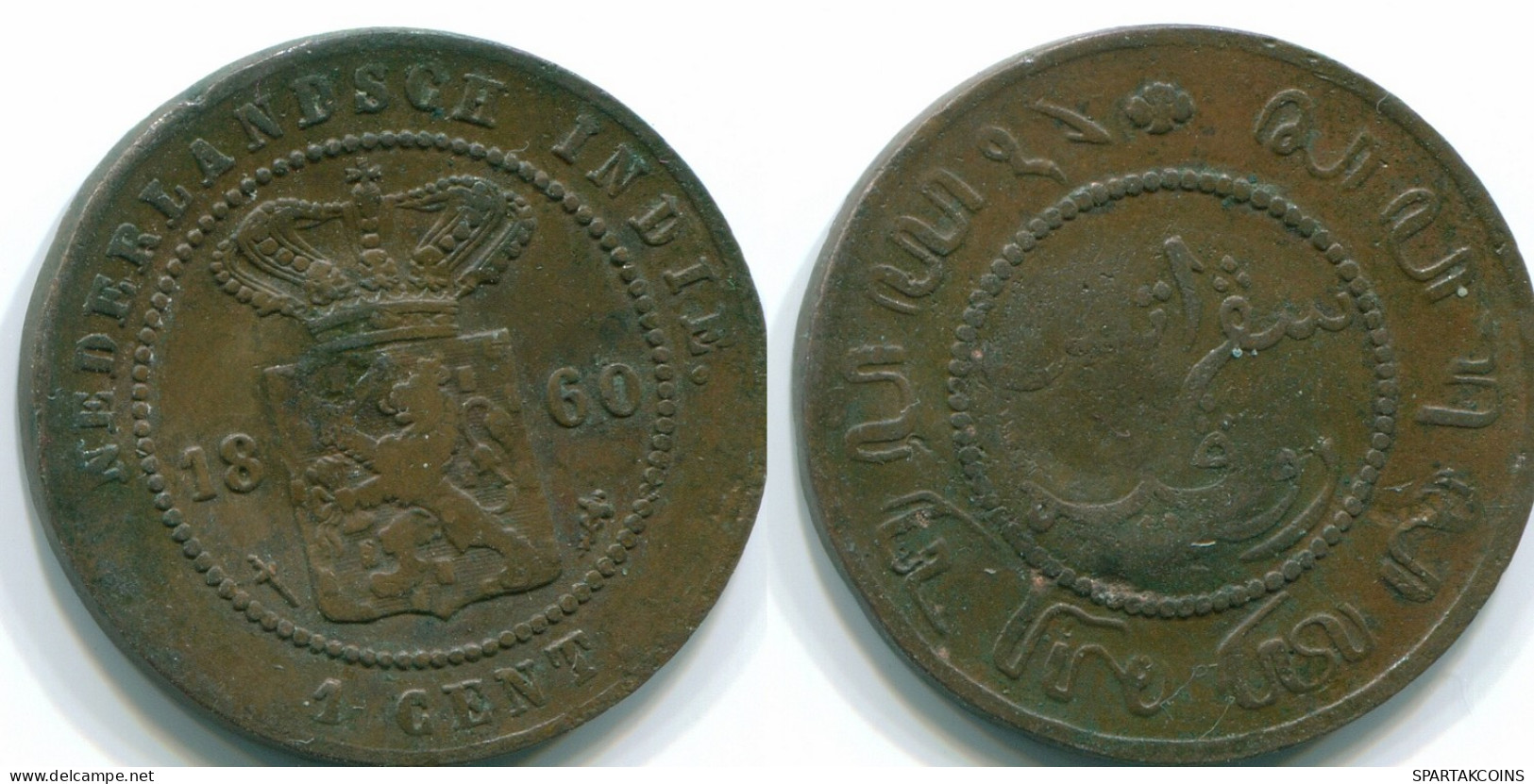 1/10 GULDEN 1869 NIEDERLANDE OSTINDIEN INDONESISCH Copper Koloniale #S10056.D - Indes Néerlandaises