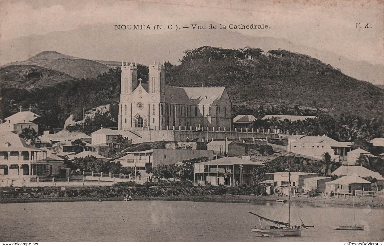 Nouvelle Calédonie - Noumea - Vue De La Cathedrale -  Carte Postale Ancienne - Nieuw-Caledonië