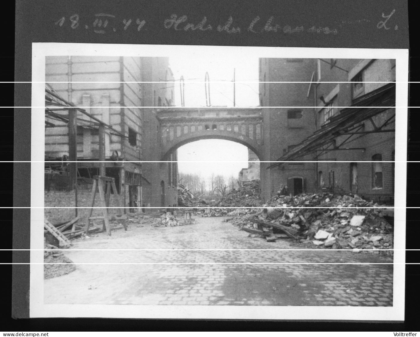 2x Orig. Foto 18.03.1944 Berlin Wedding Zerstörung Hochschul Brauerei Seestraße Nach Fliegerangriff Bomben Abwurf - Wedding