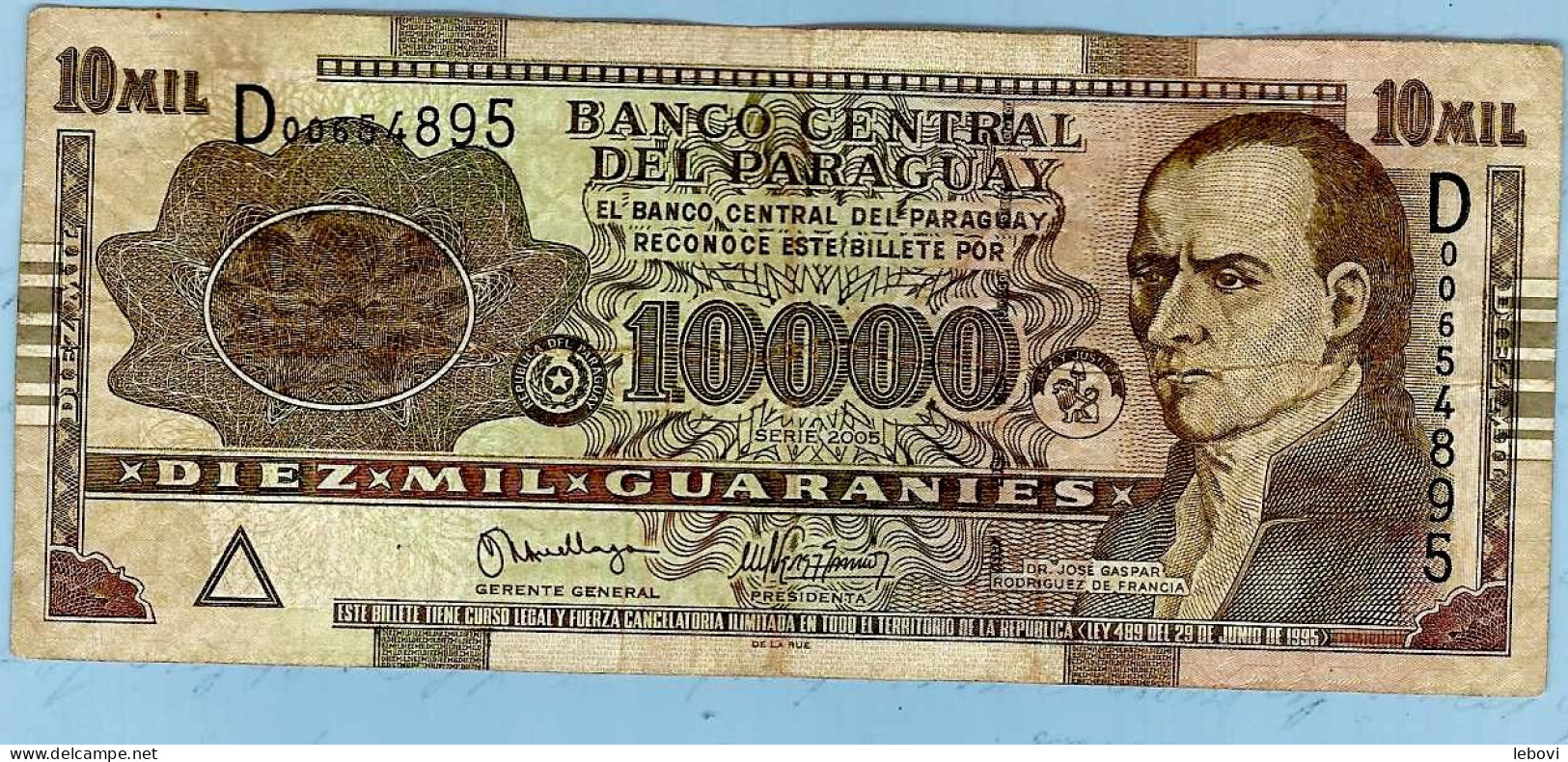 PARAGUAY – 10000 Guaranies - Paraguay