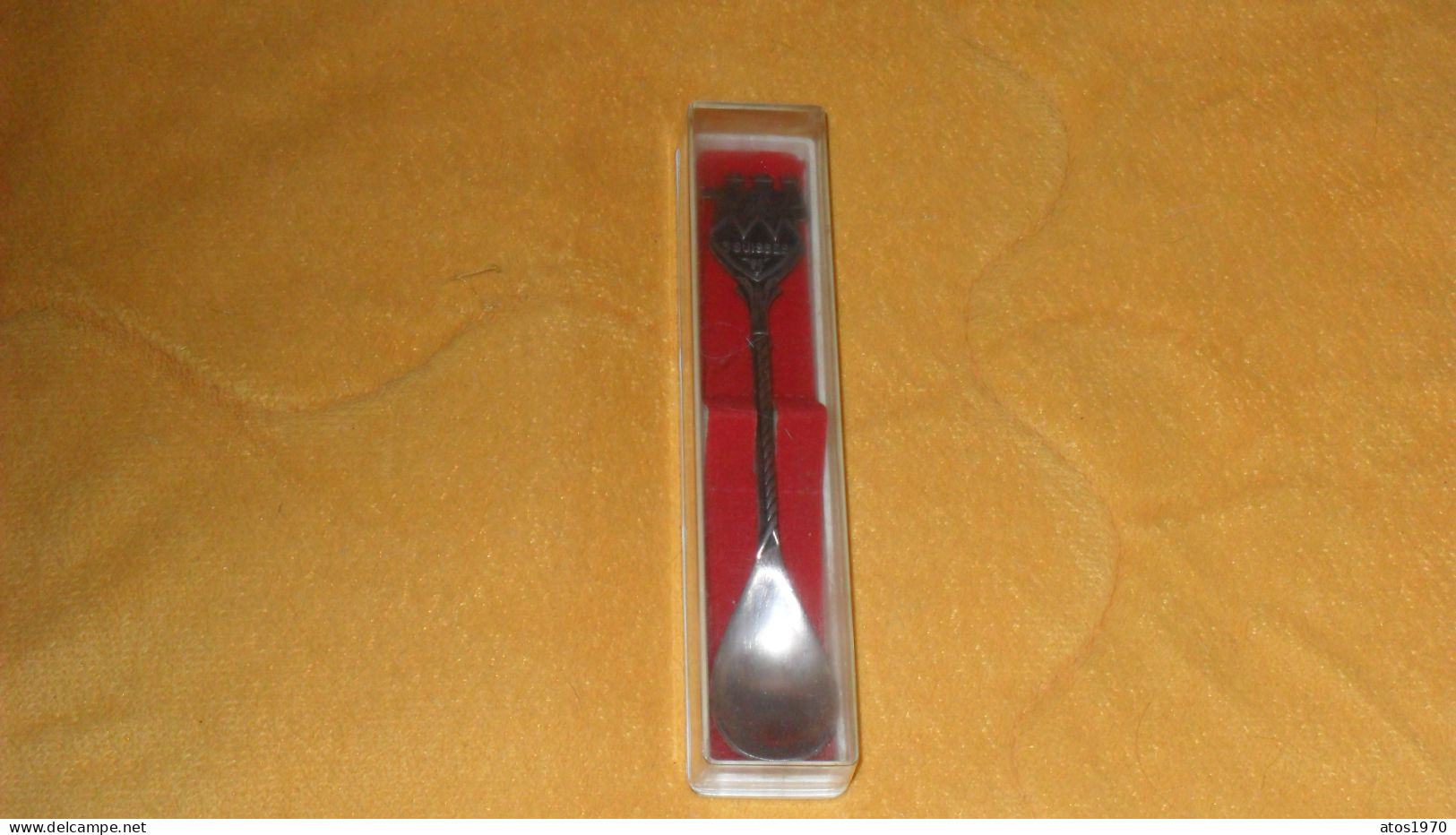 PETITE CUILLERE SOUVENIR DATE ?../ 3 SUISSES / ARGENT ?... - Spoons