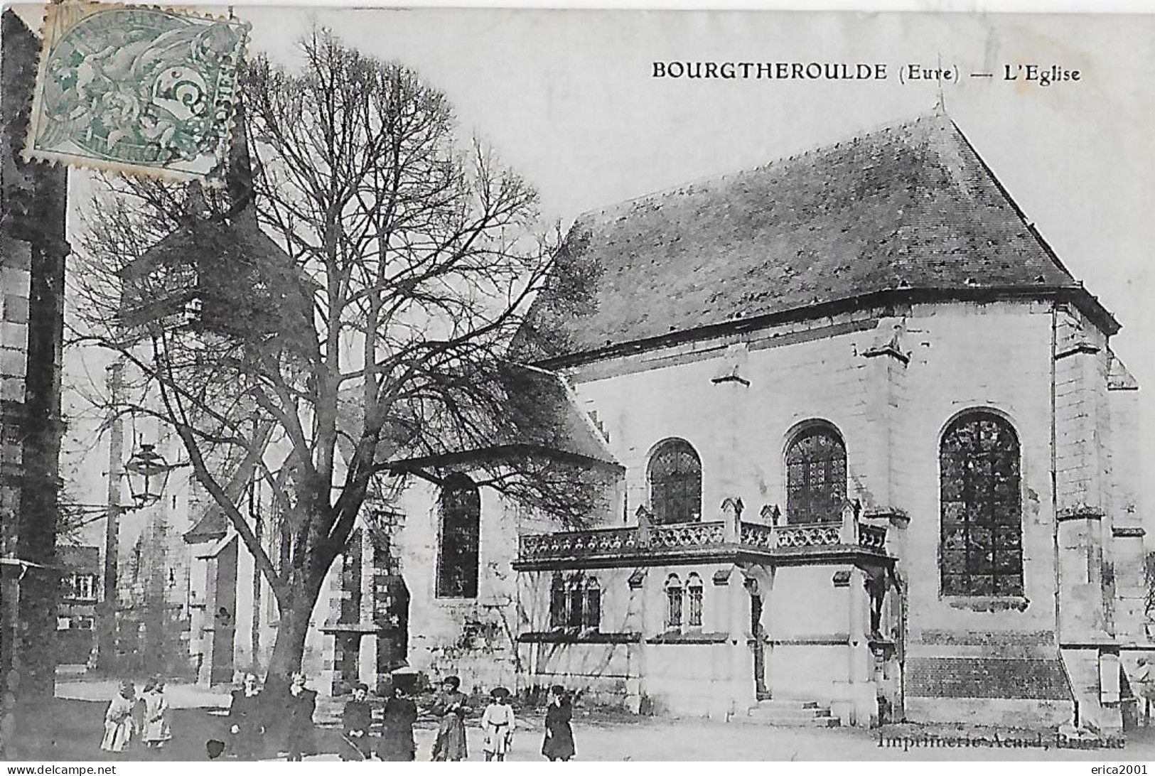 Bourgtheroulde. Les Enfants Devant L'église De  Bourgtheroulde; - Bourgtheroulde