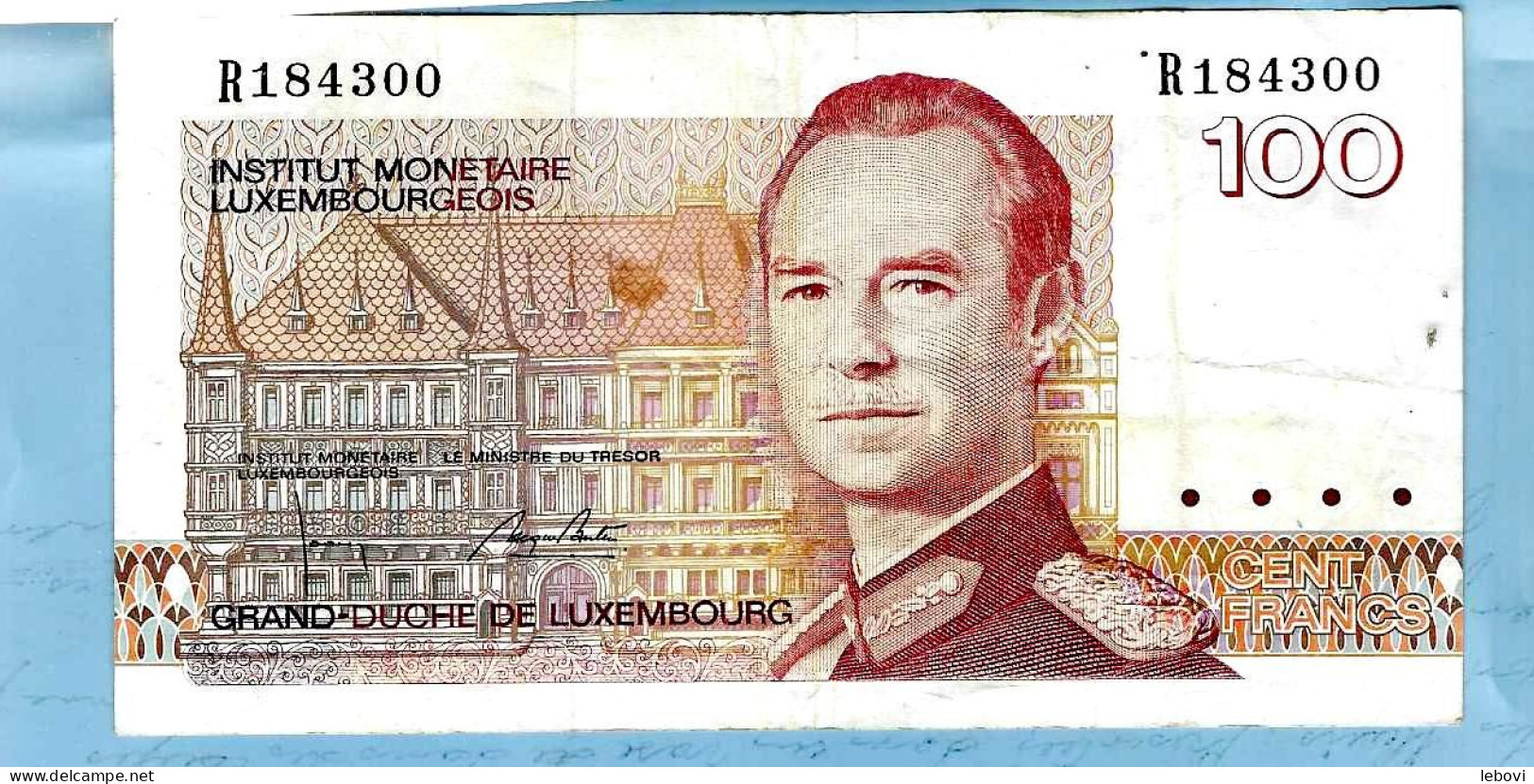 LUXEMBOURG – 100 Fr – 14.08.1980 - Luxembourg