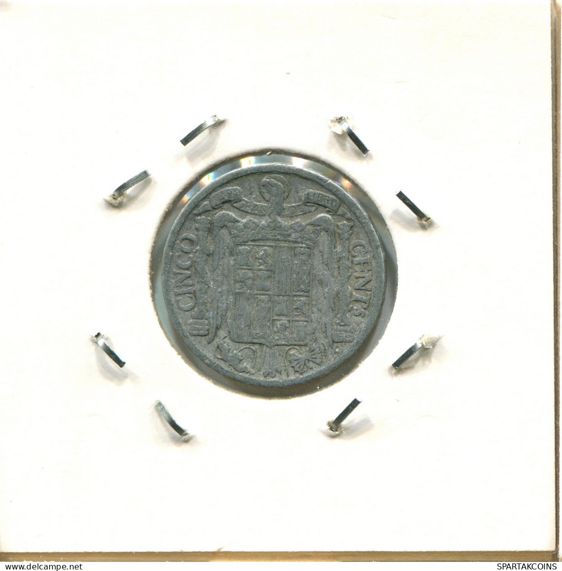 5 CENTIMOS 1945 SPANIEN SPAIN Münze #AZ968.D - 5 Centimos