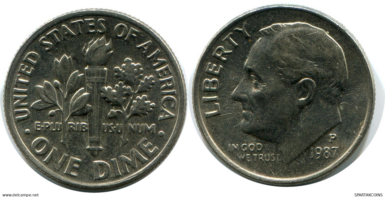 10 CENTS 1987 USA Münze #AZ253.D - E.Cents De 2, 3 & 20