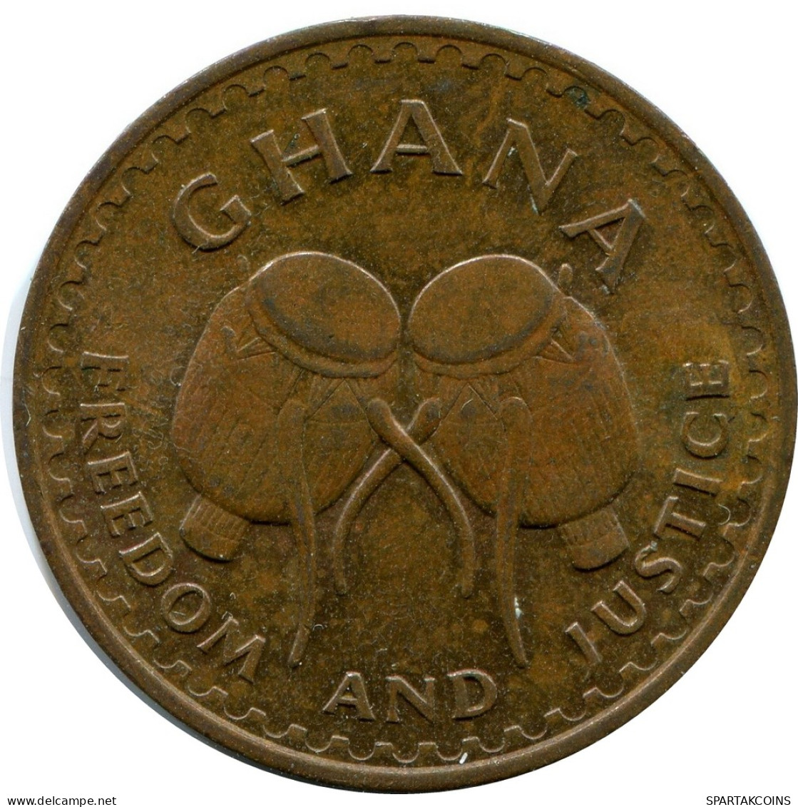 1 PESEWA 1975 GHANA Münze #AY618.D - Ghana