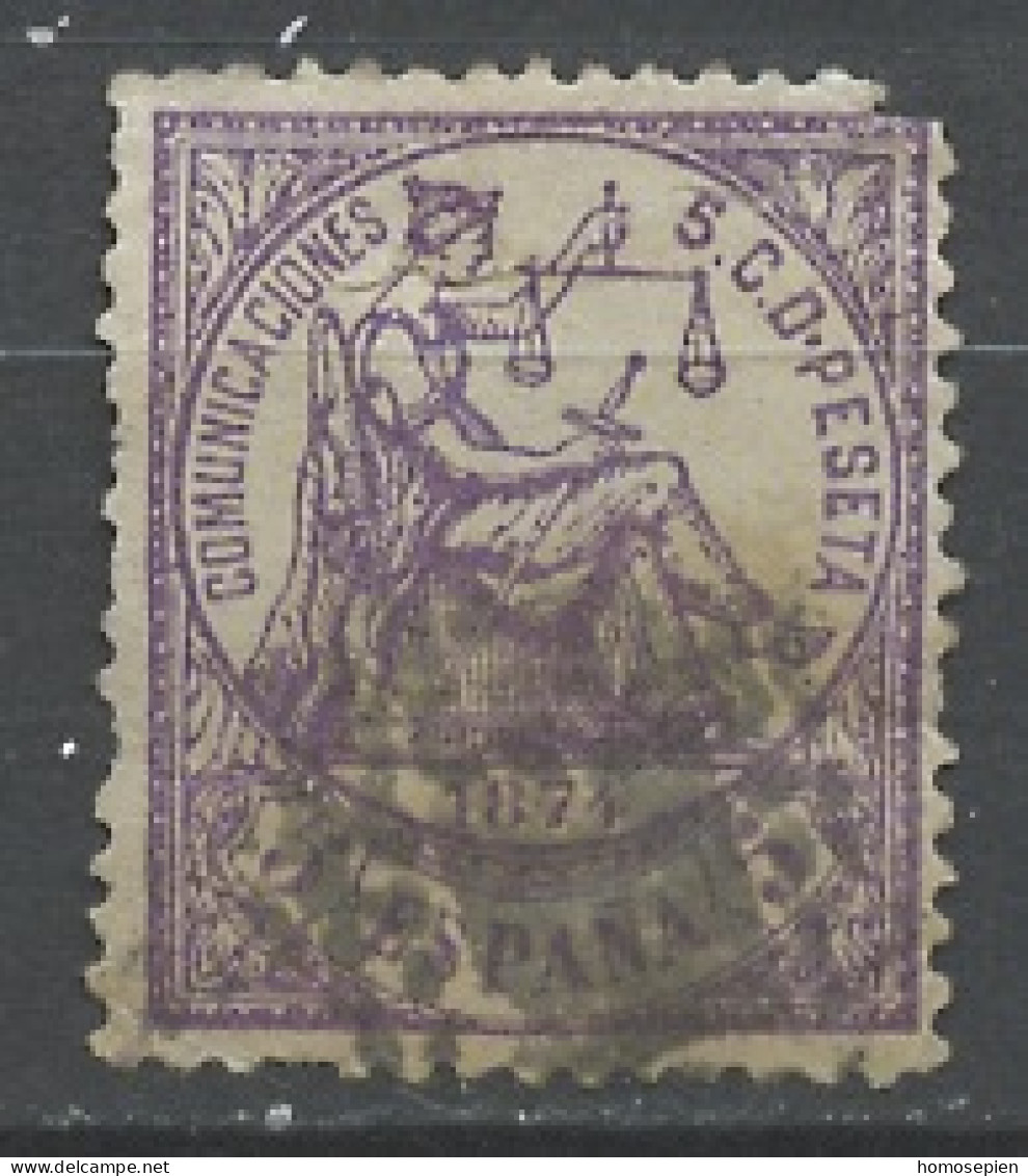 Espagne - Spain - Spanien 1874 Y&T N°142 - Michel N°136 (o) - 5c Allégorie De La Justice - Used Stamps