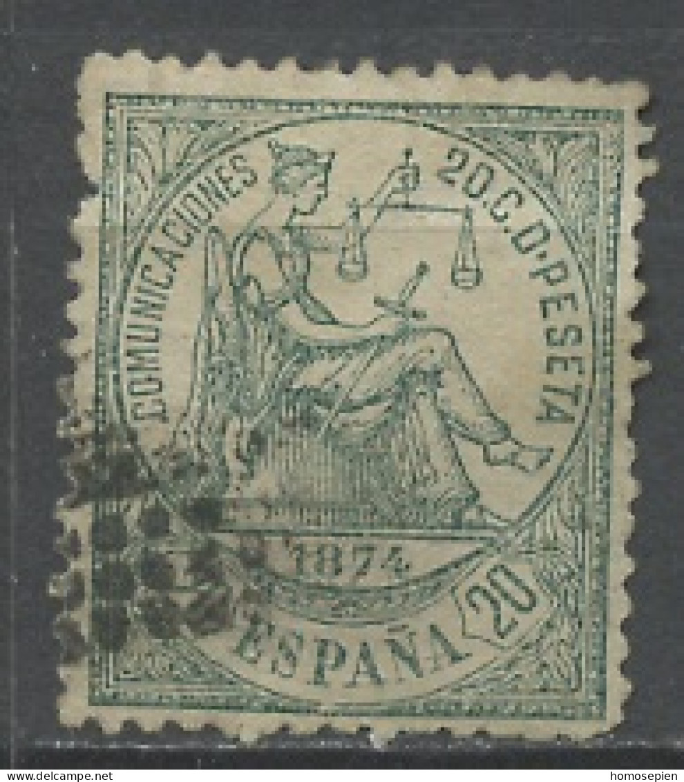 Espagne - Spain - Spanien 1874 Y&T N°144 - Michel N°138 (o) - 20c Allégorie De La Justice - Oblitérés