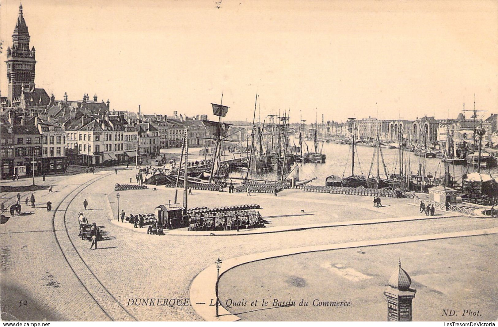 FRANCE - 59 - DUNKERQUE - Les Quais Et Le Bassin De Commerce - Carte Postale Ancienne - Dunkerque