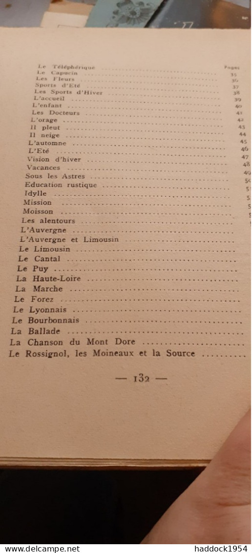 Le MONT-DORE Poétique Et Sauveur JEAN D'AVEN MADELEINE DE LANARTIC La Belle Cordière 1942 - Auvergne