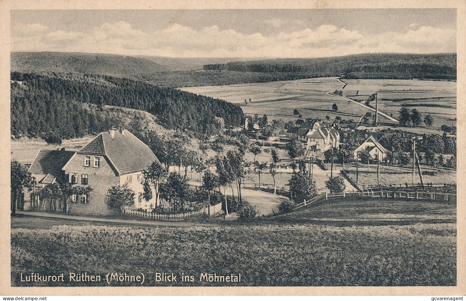 LUFTKURORT RÜTHEN ( MÖHNE) BLICK INS MÖHNETAL    2 SCANS - Wetterau - Kreis