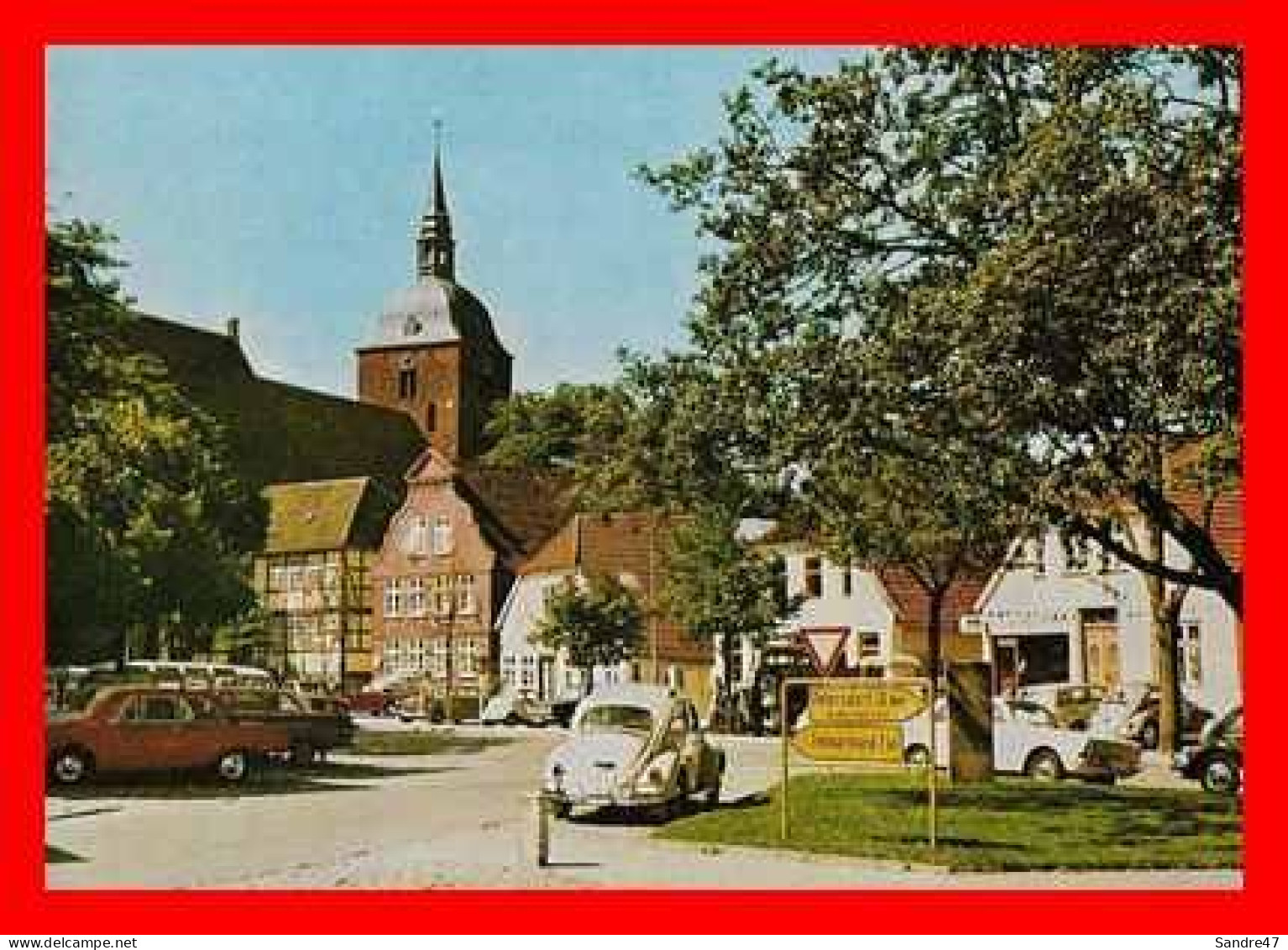 CPSM/gf  FEHMARN (Allemagne).  Ostseebad Burg, Voiture WW.  .*979 - Fehmarn