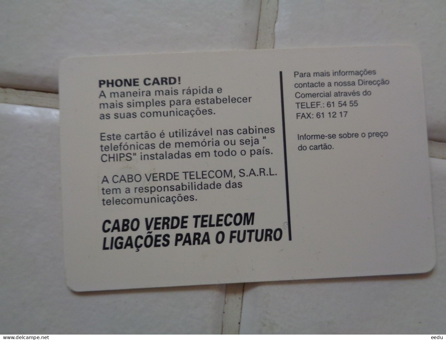 Cape Verde Phonecard - Kapverden