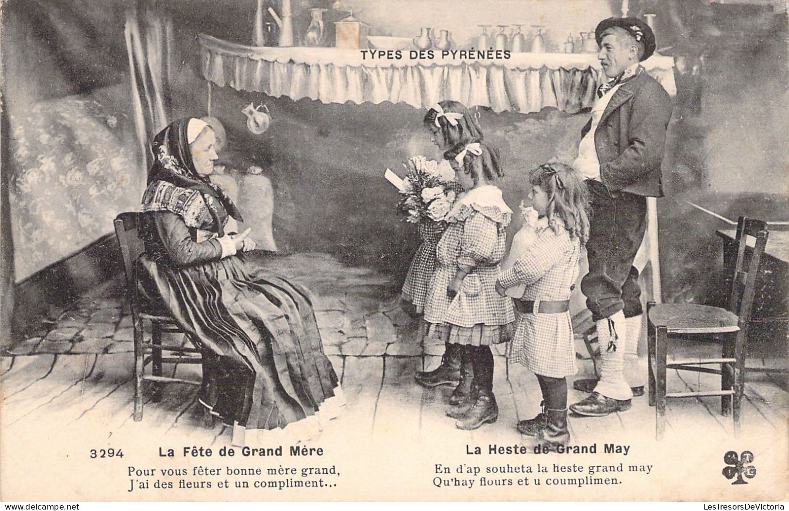 FOLKLORE - La Fête De Grand Mère - Carte Postale Ancienne - Vestuarios