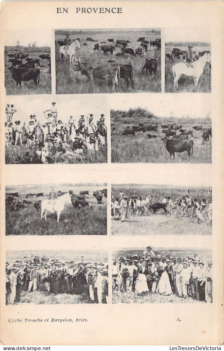 FOLKLORE - En Provence - Multi Vues - Carte Postale Ancienne - Vestuarios