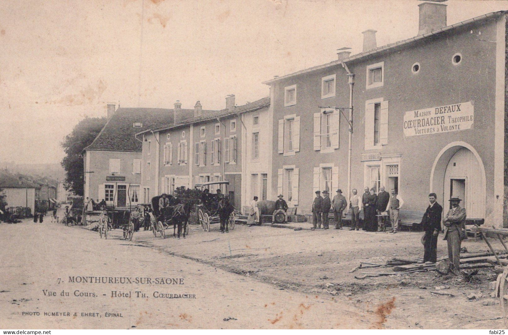 MONTHUREUX SUR SAONE VUE DU COURS HOTEL TH COEURDACIER - Monthureux Sur Saone