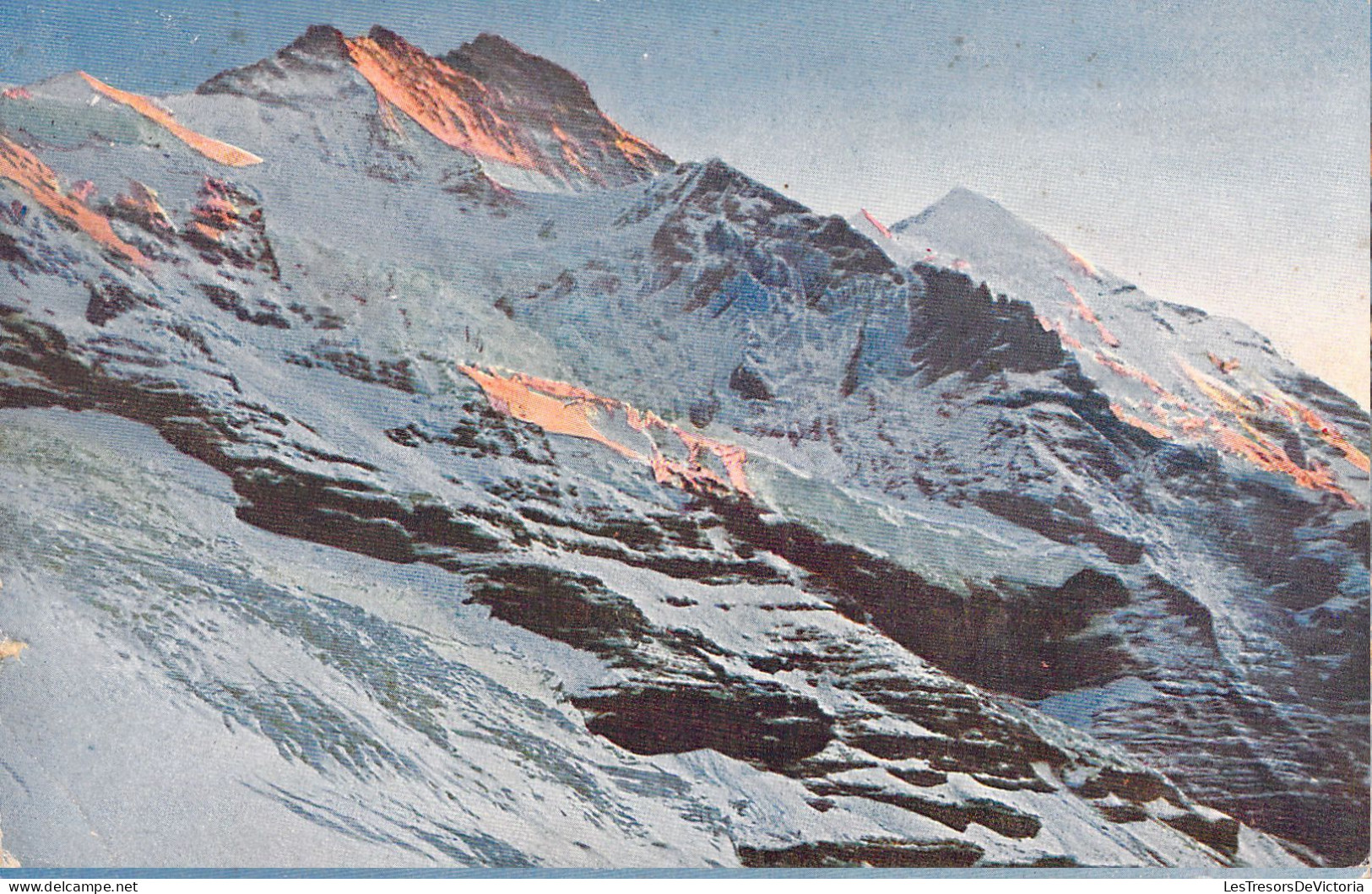 SUISSE - JUNGFRAUBAHN Mit Den Silberhörnern - Carte Postale Ancienne - Horn