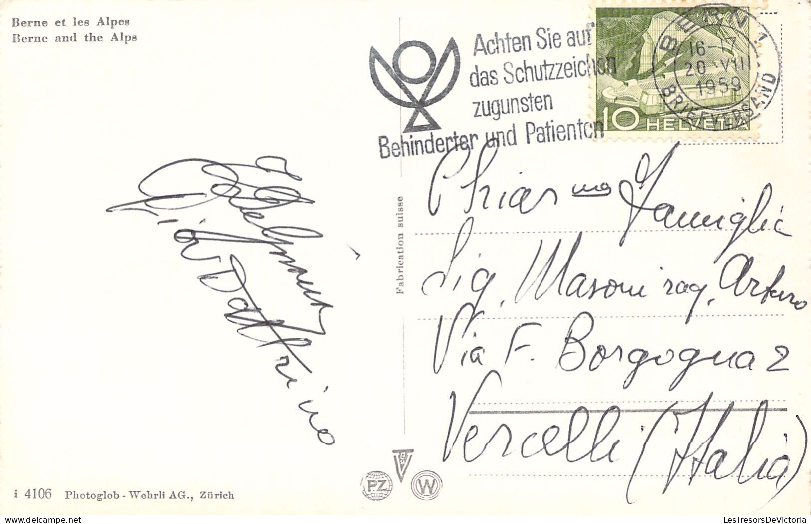 SUISSE - BERN Und Die Alpen - Carte Postale Ancienne - Berne