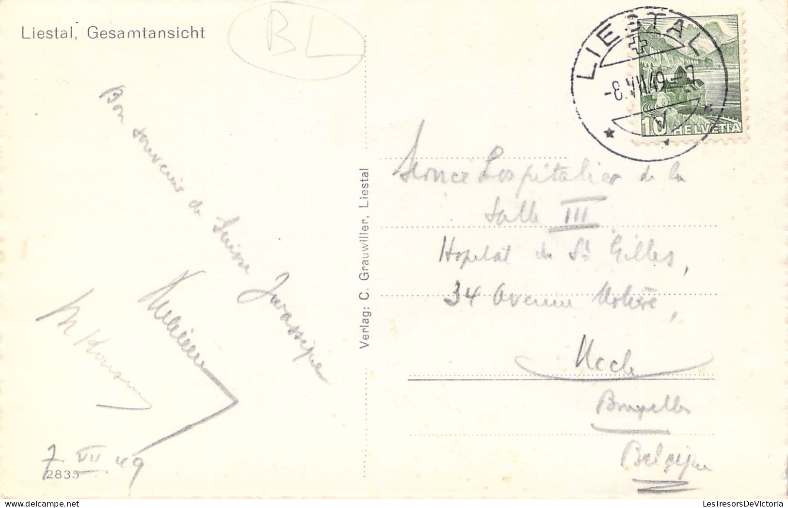 SUISSE - Liestal - Gesamtansicht - Carte Postale Ancienne - Liestal