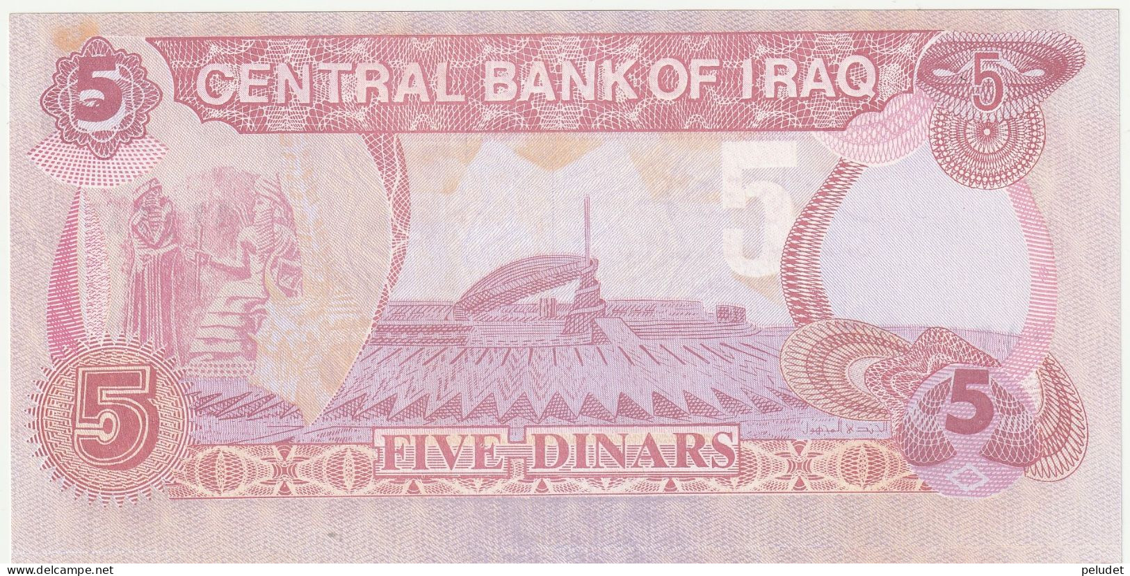 Iraq 1993 5 Dinar - Iles Cayman