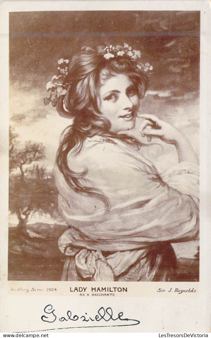 PEINTURES & TABLEAUX - Lady Hamilton - Sir J Reynolds - Carte Postale Ancienne - Paintings