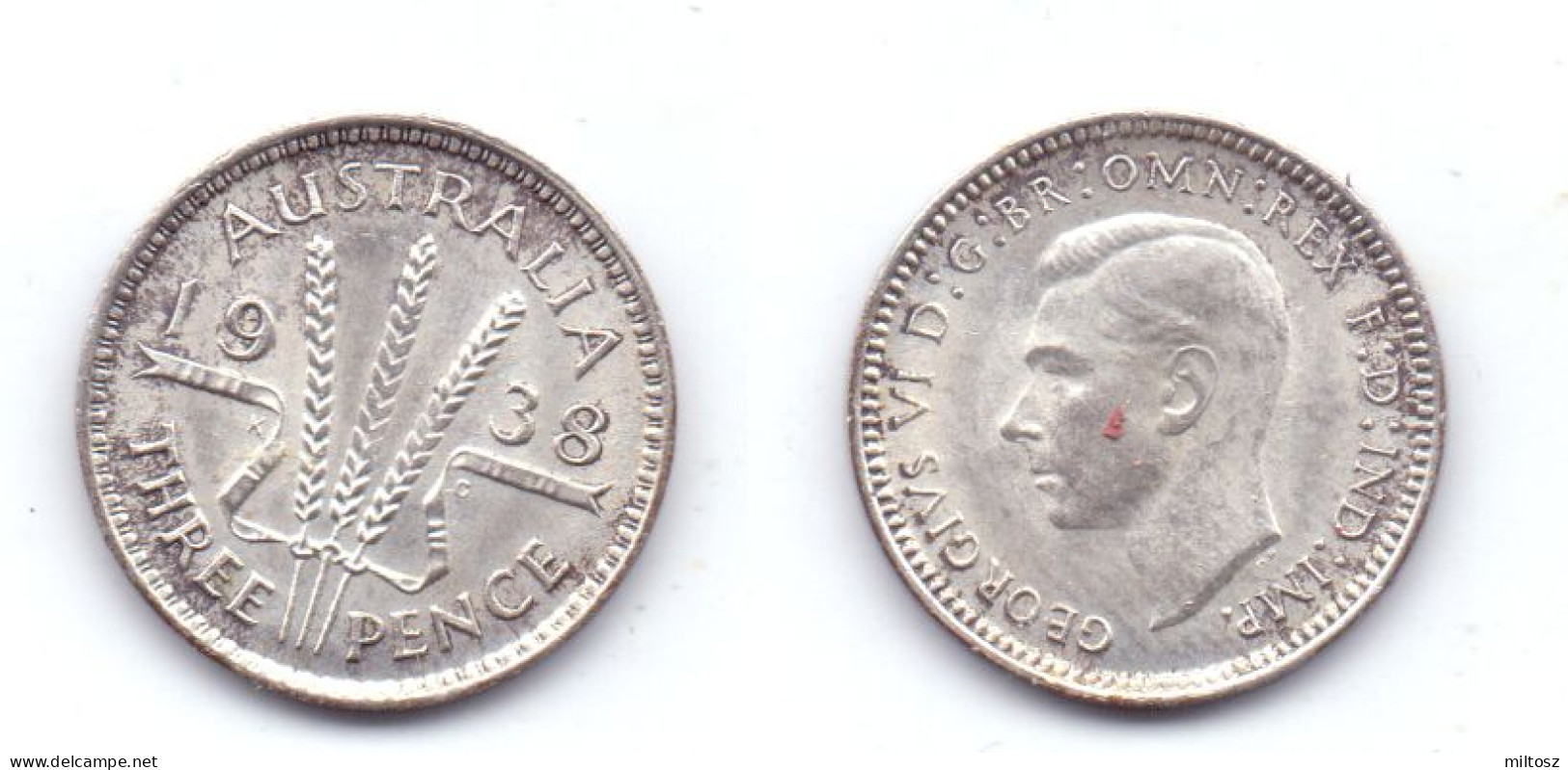 Australia 3 Pence 1938 - Threepence