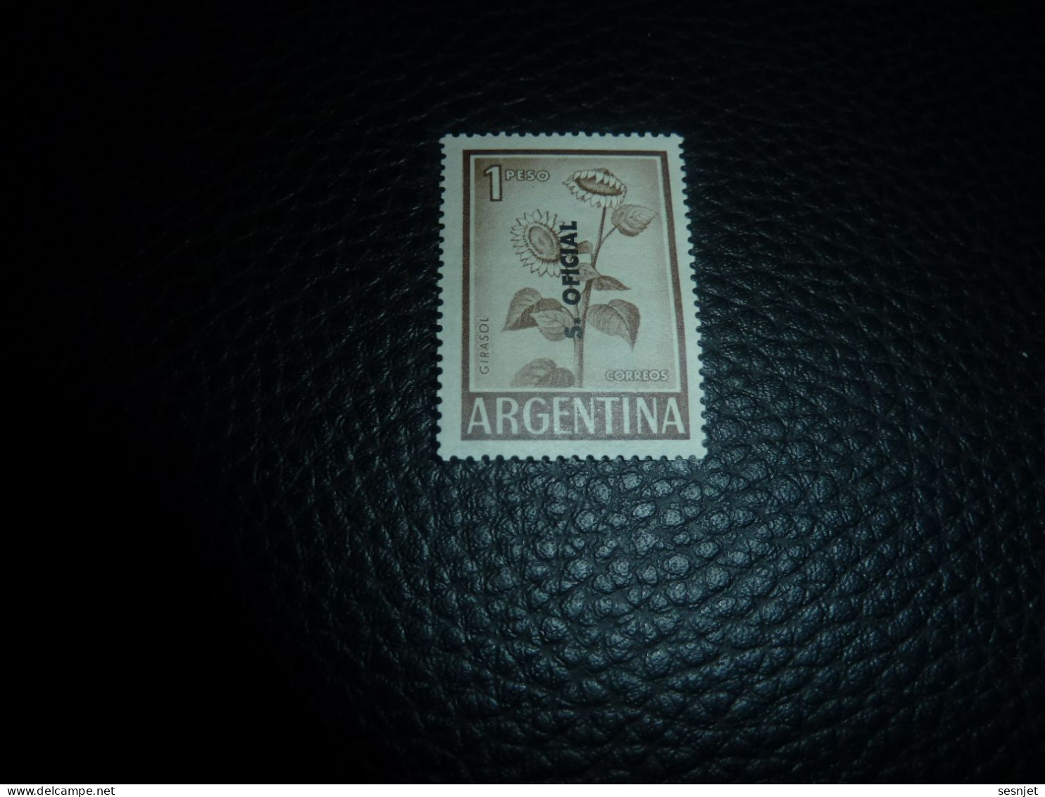 Argentina - Tournesol - Girasol - 1 Peso - Servicio Oficia - Yt386A - Brun - Neuf Sans Trace De Charnière - Année 1960 - - Nuevos