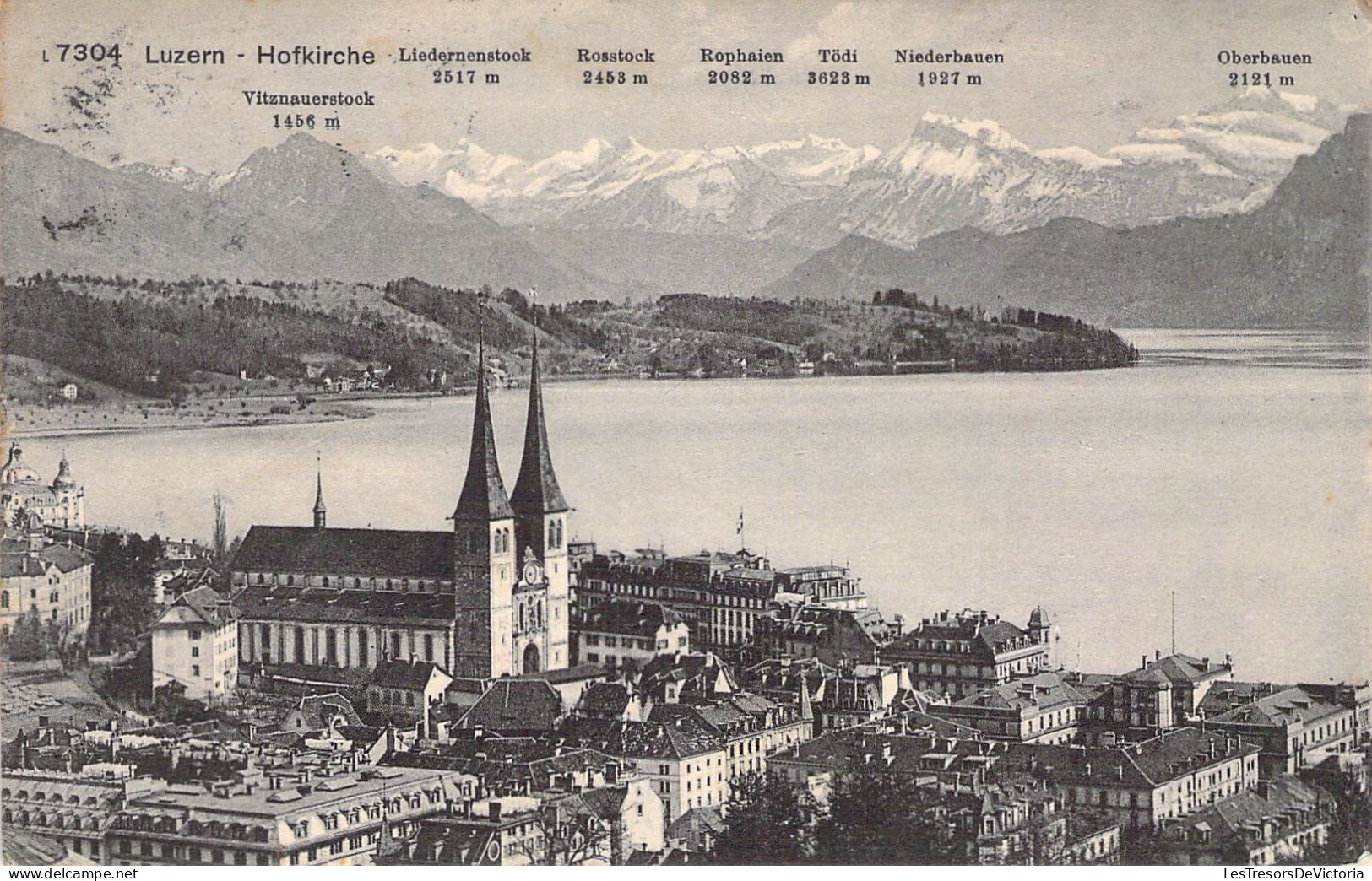 SUISSE - LUZERN - Hofkirche - Carte Postale Ancienne - Lucerne