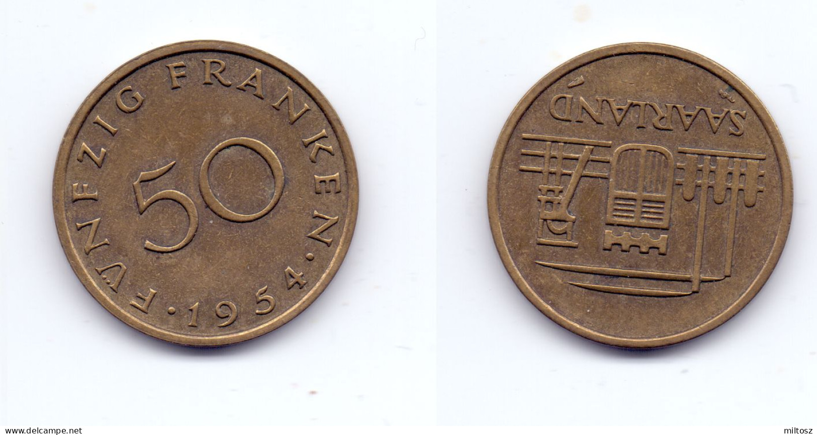 Saarland 50 Franken 1954 - 50 Franken