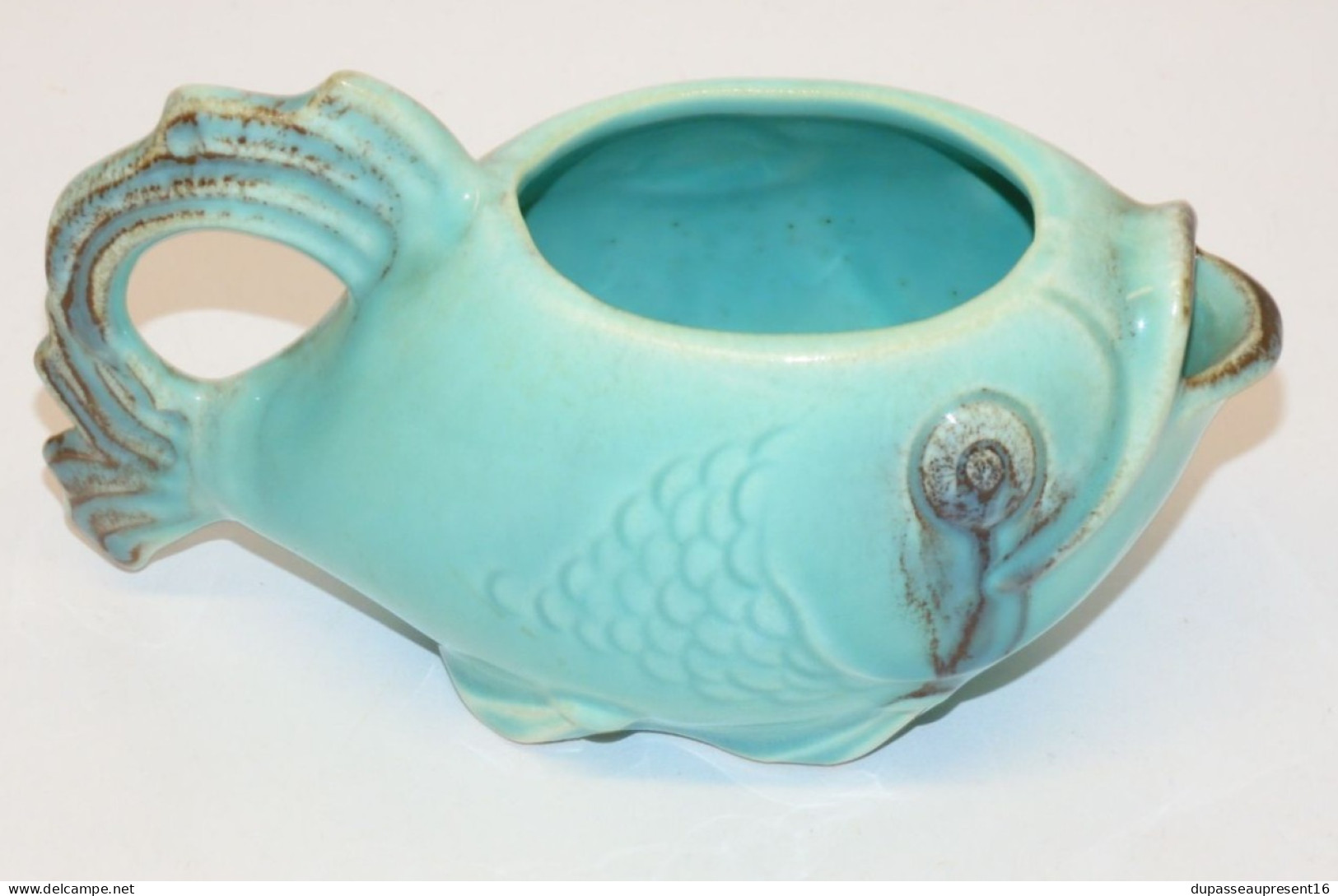 -RARE ADORABLE POISSON PETIT POT A LAIT Ou CREME CERAMIQUE DEUTSCHLAND XXe   E - Autres & Non Classés