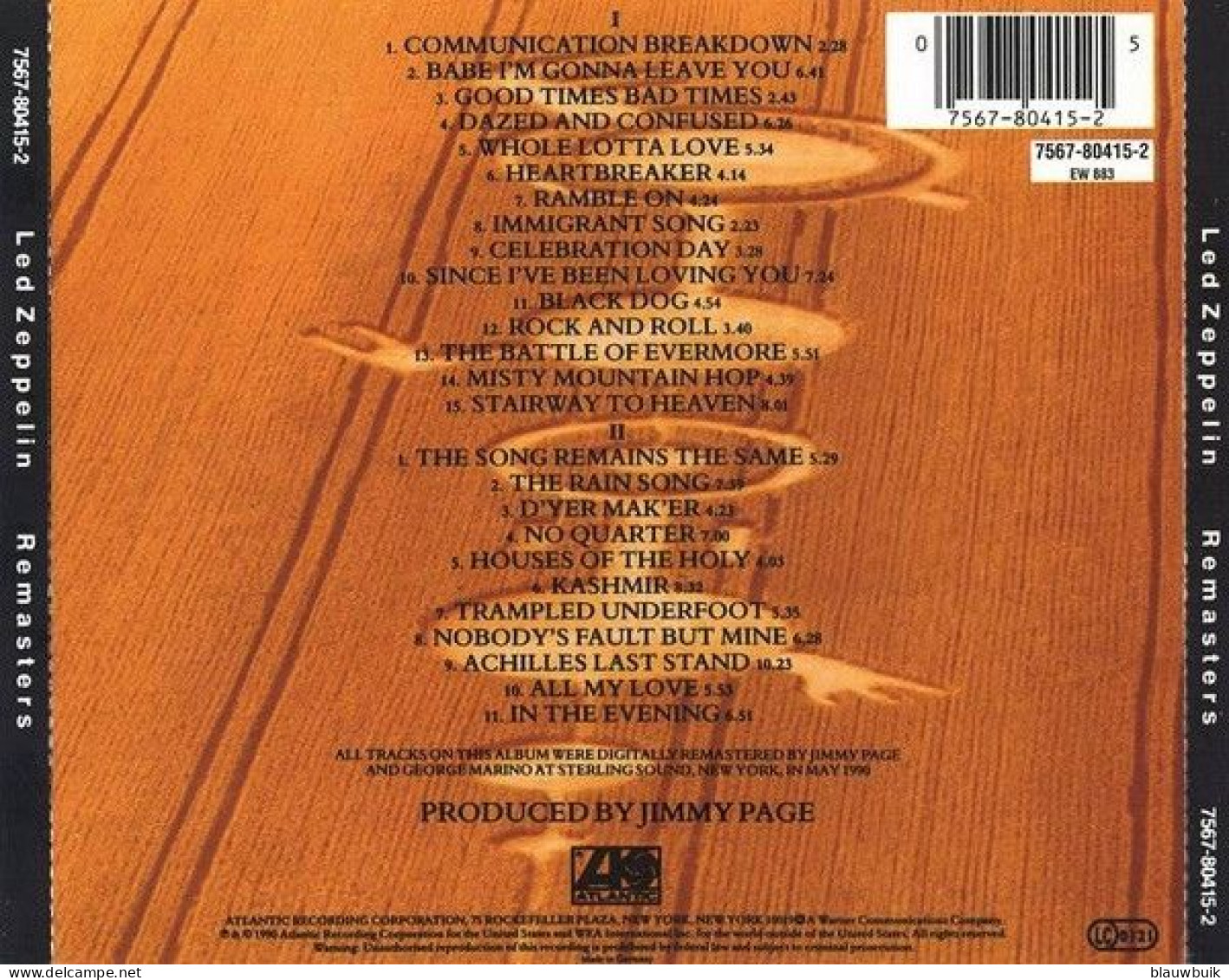 2xCD Led Zeppelin – Remasters - Sonstige - Englische Musik