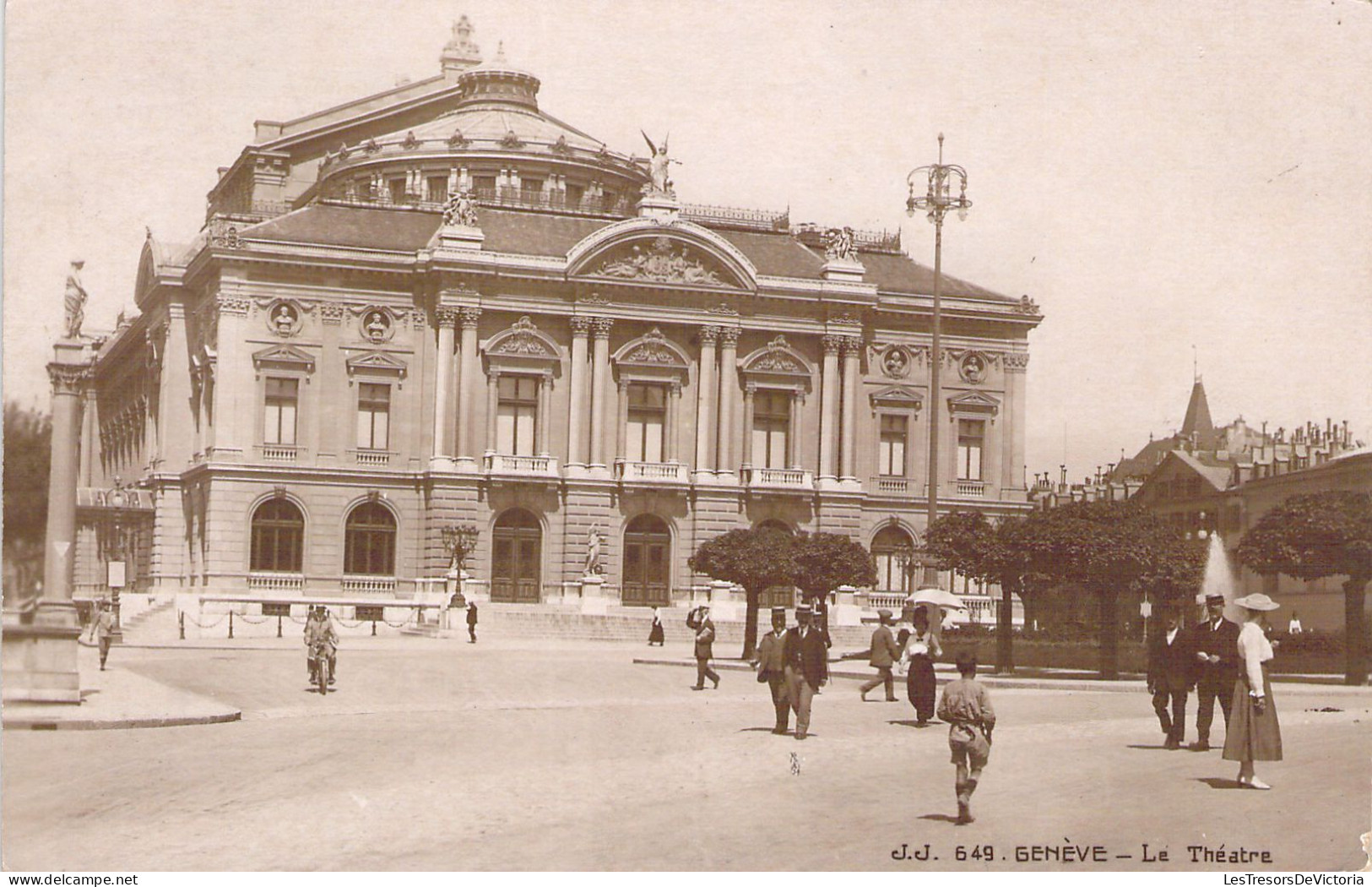 SUISSE - GENEVE - Le Théâtre - Carte Postale Ancienne - Genève