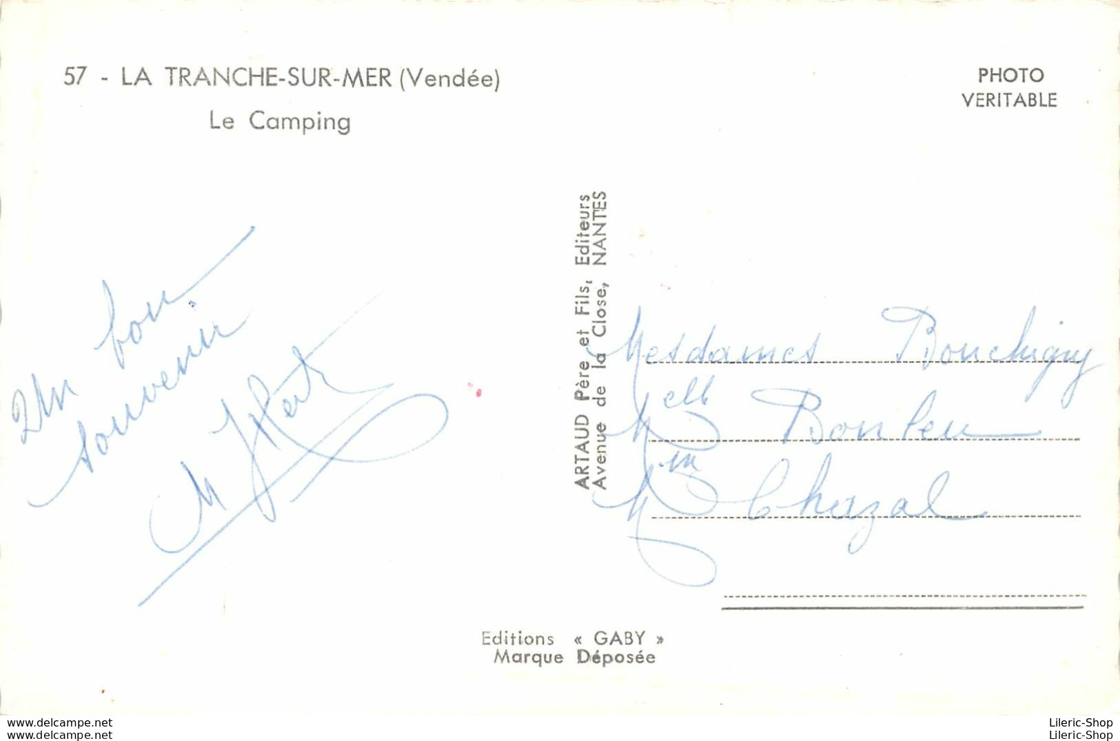 LA TRANCHE Sur MER (85) - Le Camping En Forêt ±1960 - Éd. ARTAUD Père & Fils - La Tranche Sur Mer