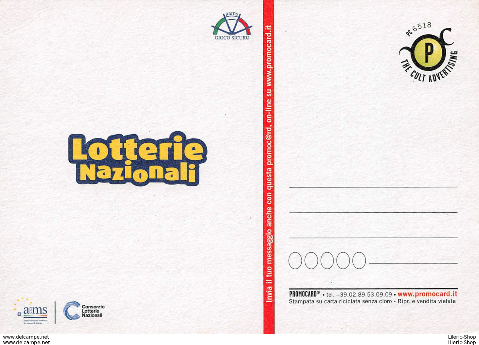 LOTTERIE NAZIONALI - Automobile MAZDA MX-5 - Advertising