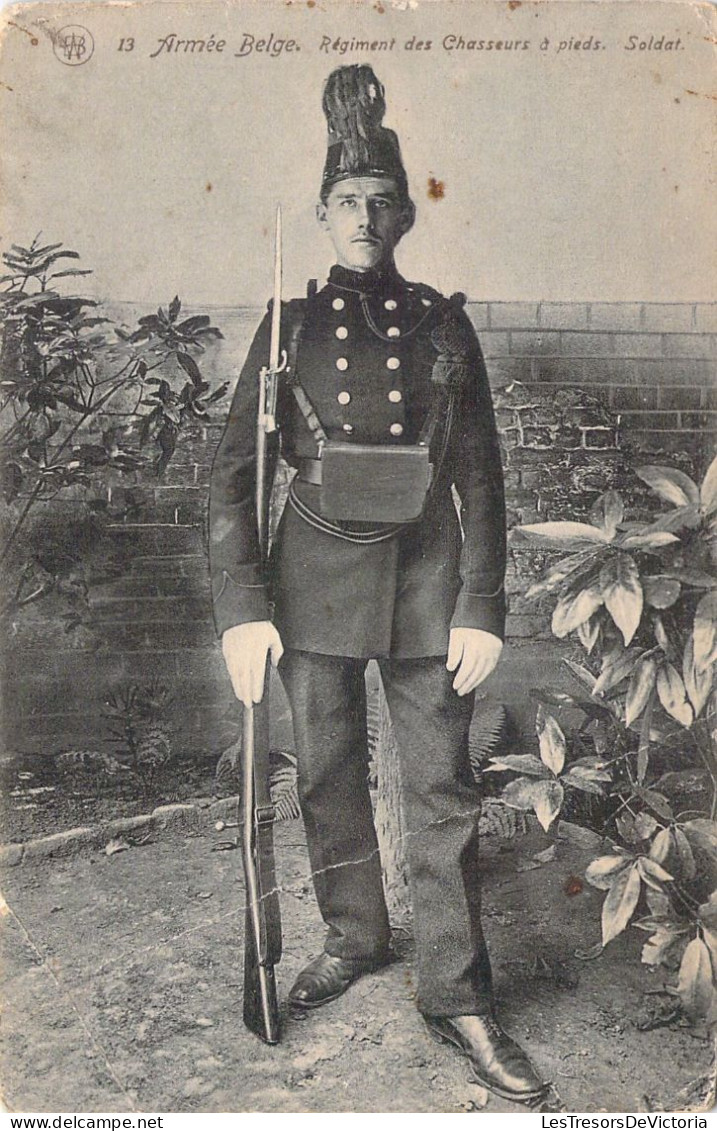 MILITARIA - Uniforme - Armée Belge - Régiment Des Chasseurs à Pieds - Carte Postale Ancienne - Uniforms