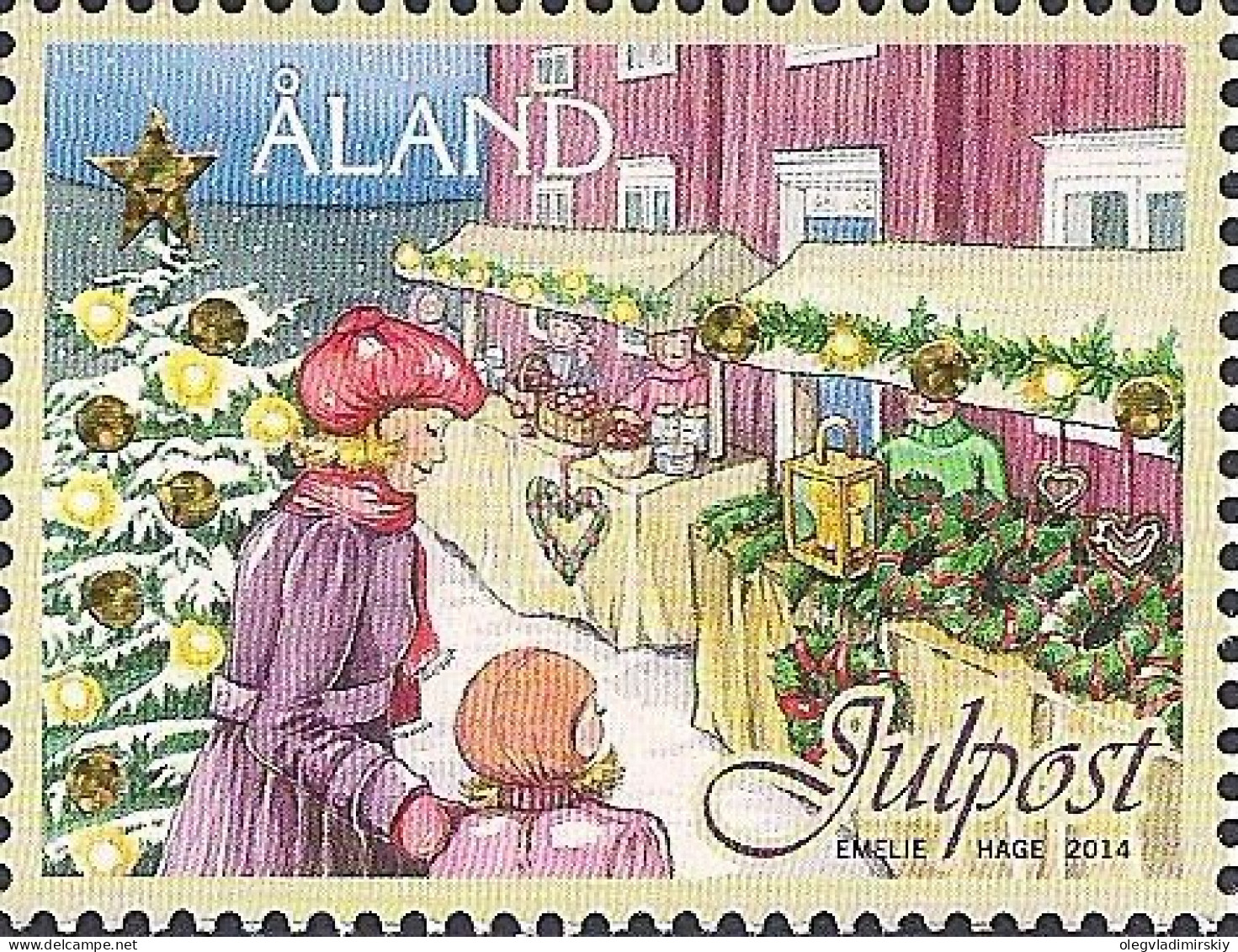 Aland Finland 2014 Christmas Traditional Market Stamp Mint - Neufs