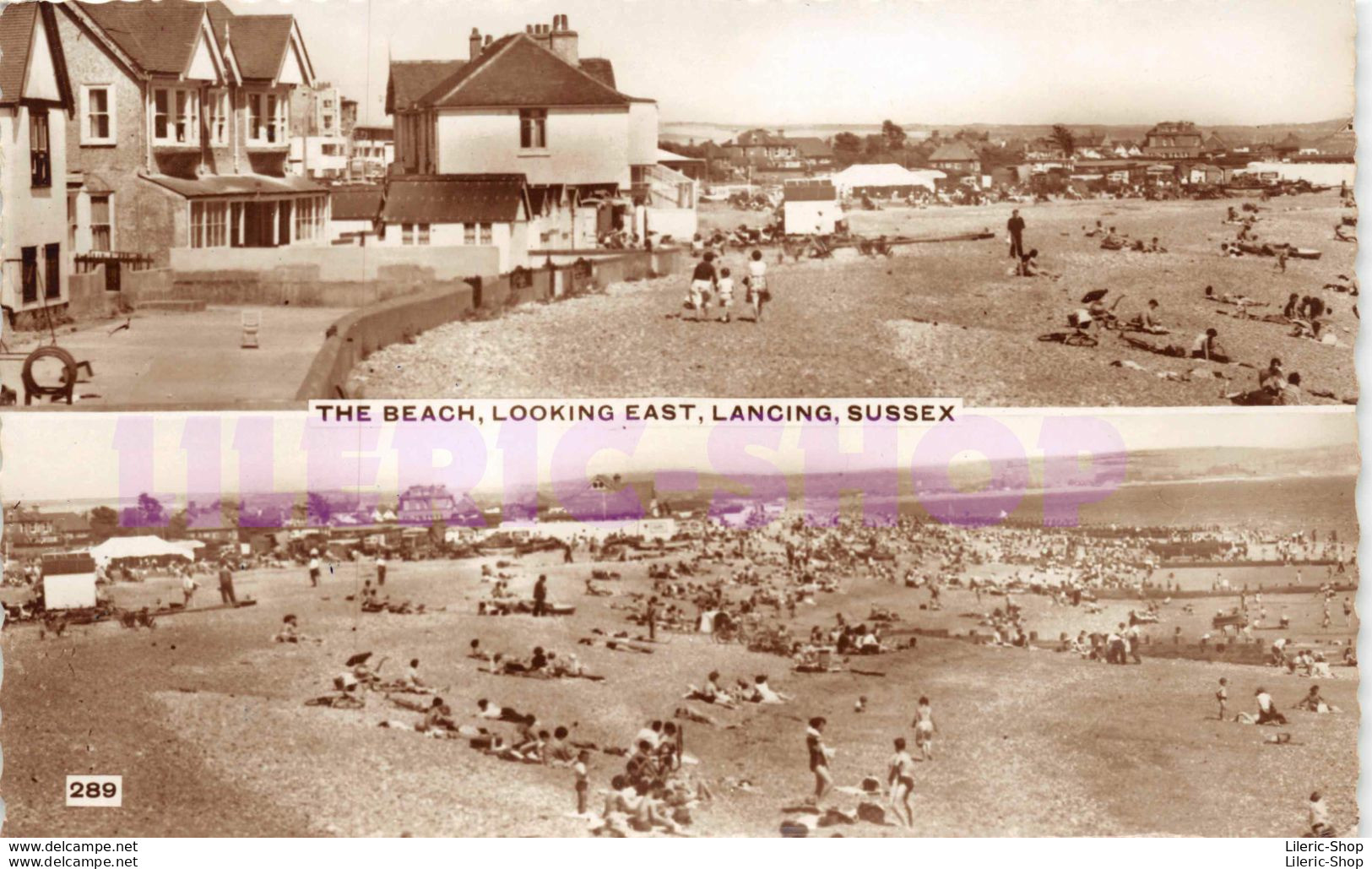 LANCING (SUSSEX)  1953 -  The Beach, Looking East - Otros & Sin Clasificación