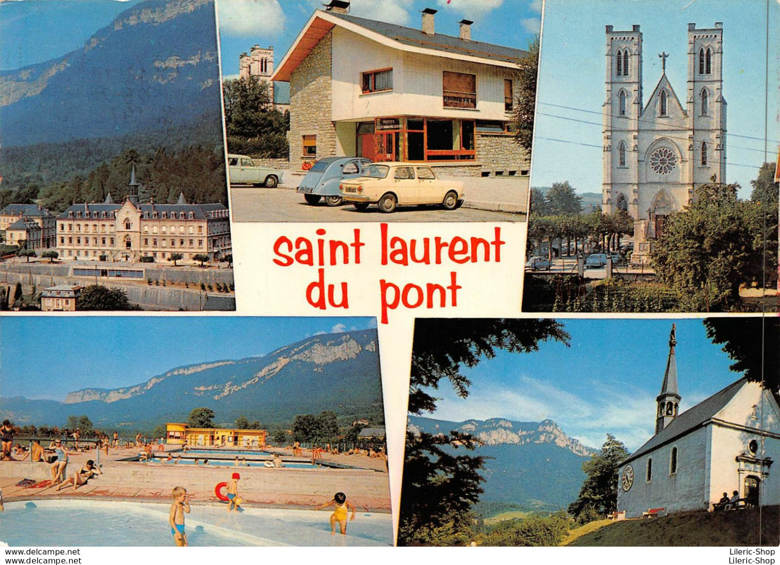 SAINT-LAURENT-DU-PONT (38) Multivues -  Automobiles CITROËN 2cv - SIMCA 1000 - Éd. J. CELLARD - Saint-Laurent-du-Pont