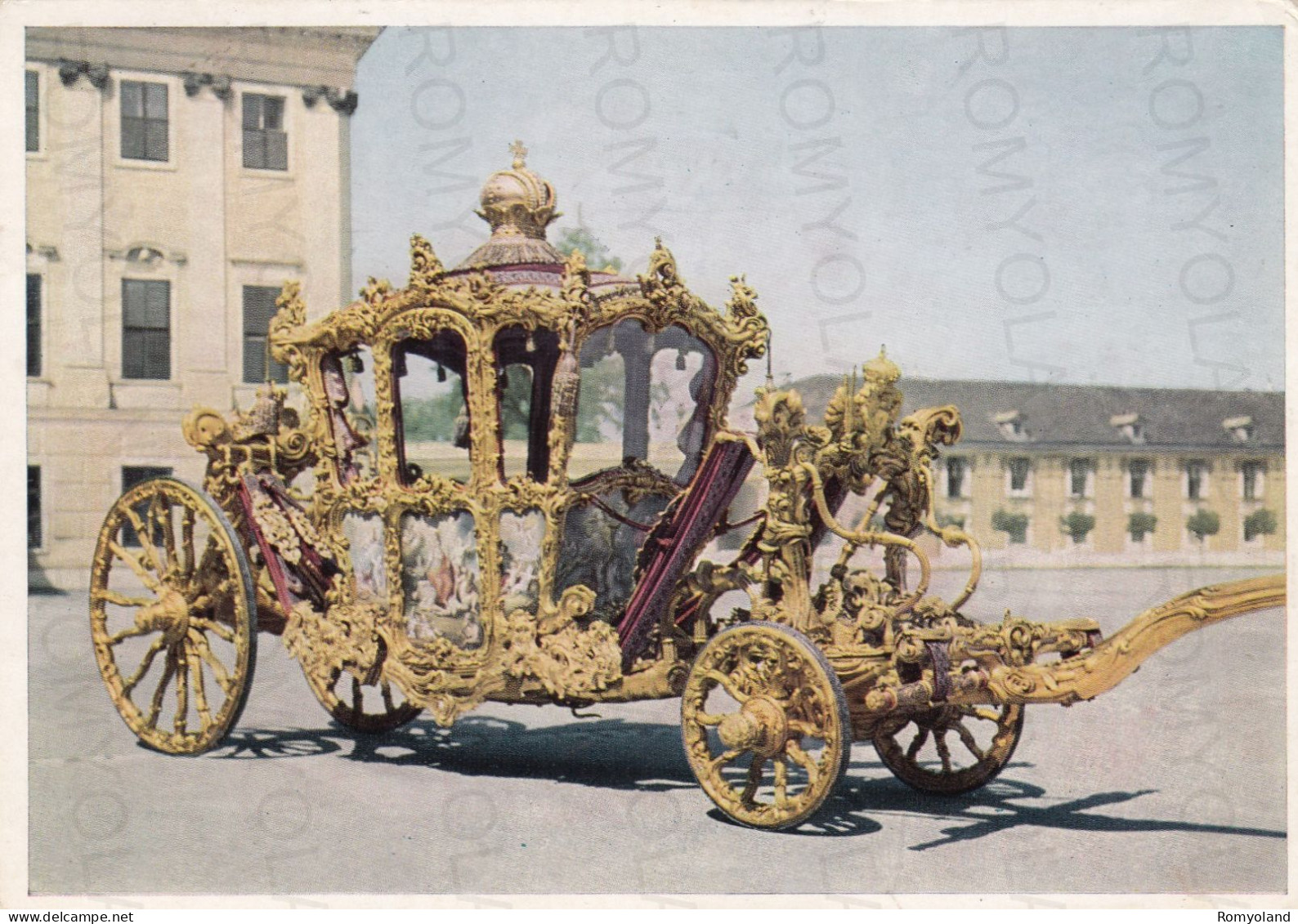 CARTOLINA  VIENNA,AUSTRIA-KUNSTHISTORISCHES MUSEUM-WAGENBURG IN SCHONBRUNN-VIAGGIATA 1964 - Museums